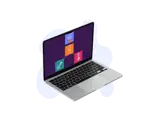 A laptop showing the SimTutor Author branching decision tree interface