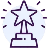Icon of a star trophy
